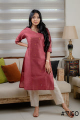 VIGO EVERYDAY ELEGANCE DUSTY PINK KURTA