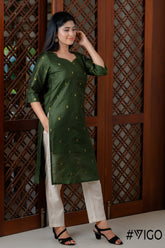 VIGO EVERYDAY ELEGANCE GREEN KURTA