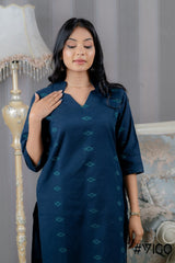CHARM PURE BLUE COTTON CO-ORD SET