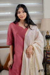 VIGO EVERYDAY ELEGANCE DUSTY PINK KURTA SET