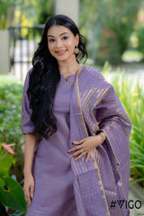 VIGO EVERYDAY ELEGANCE LAVENDER KURTA SET