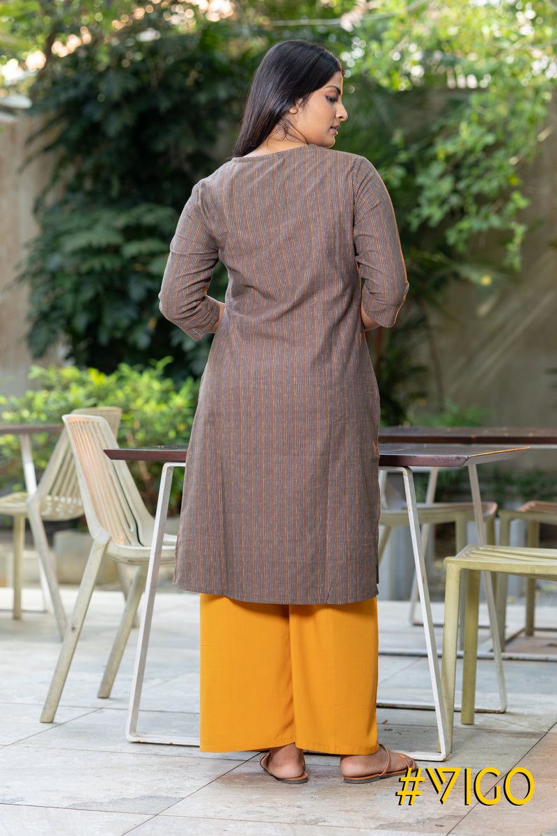 Amber Threads Ikat Kurti