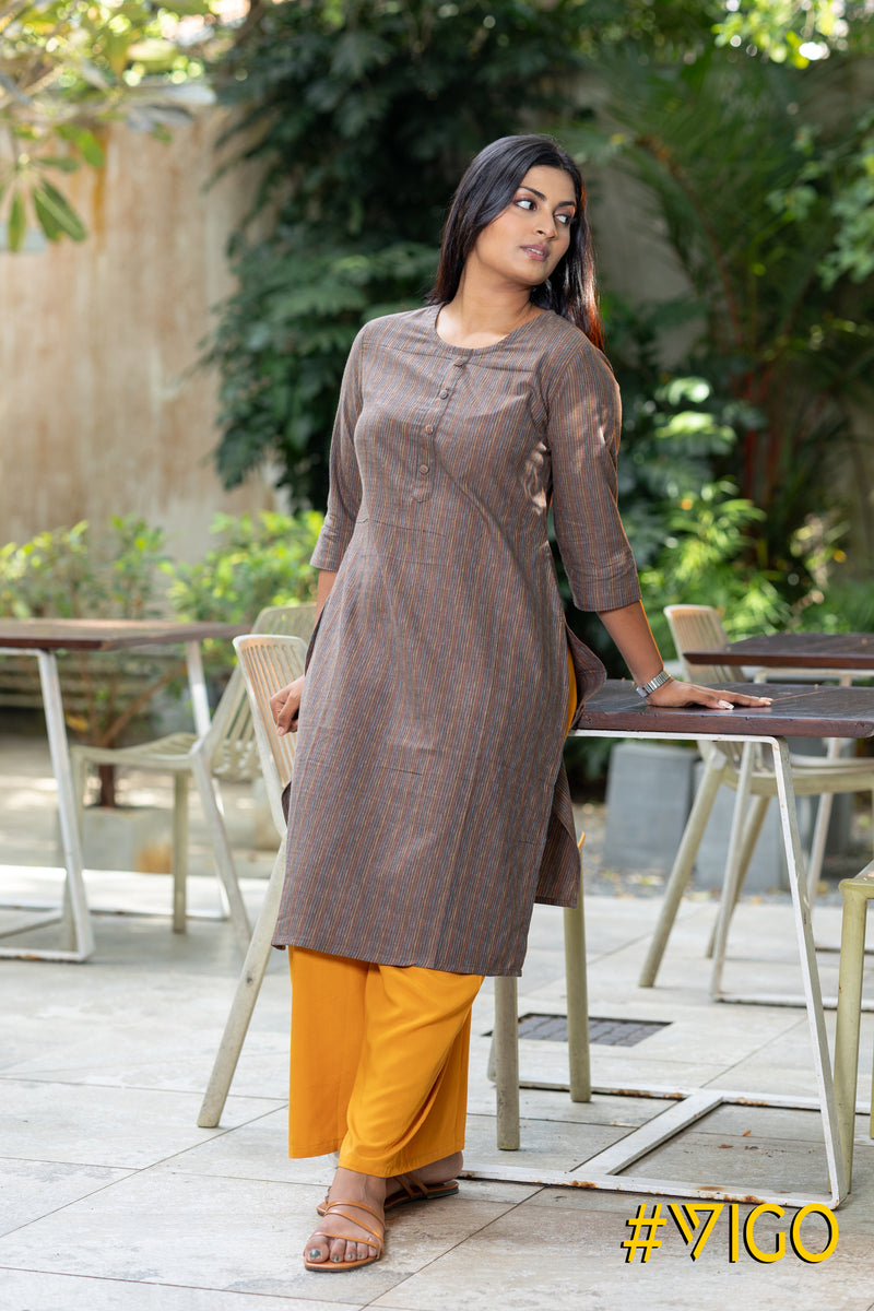 Amber Threads Ikat Kurti