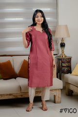 VIGO EVERYDAY ELEGANCE DUSTY PINK KURTA