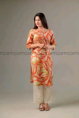 ORANGE BREEZE BEAUTY | PREMIUM  KURTI