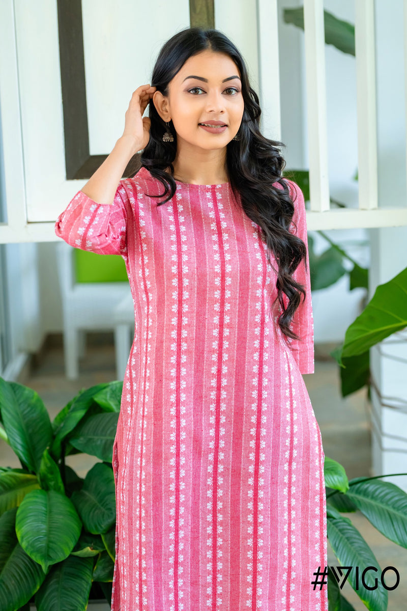 CHARM COTTON KURTI DEW