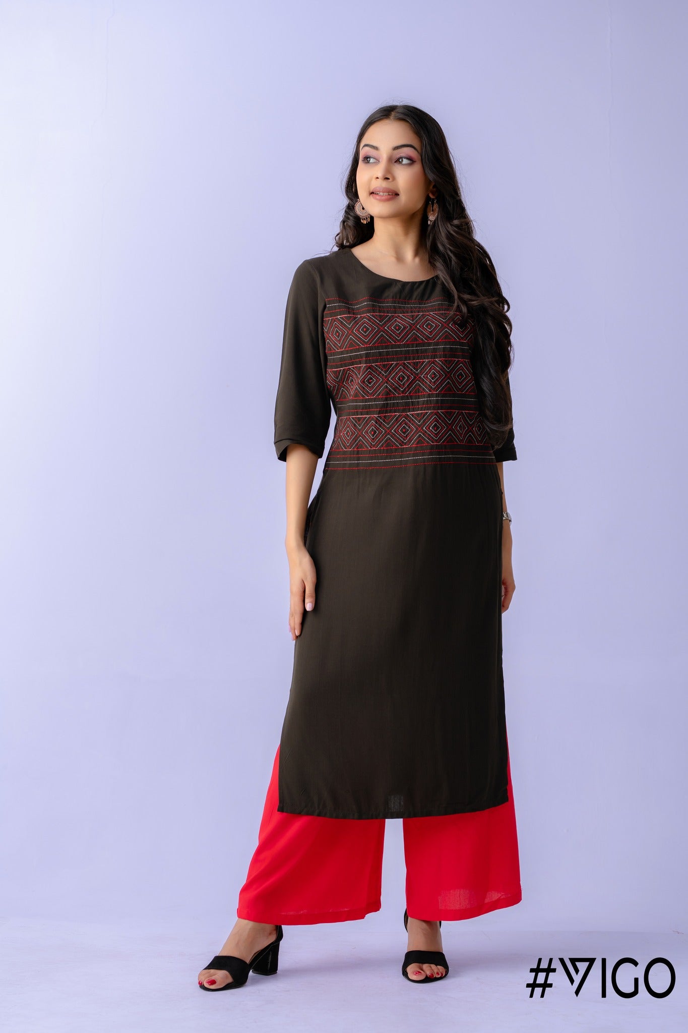 GREEN BREEZY CHIC EMBROIDERY