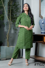 GREEN CHARM PURE COTTON  CO-ORD SET