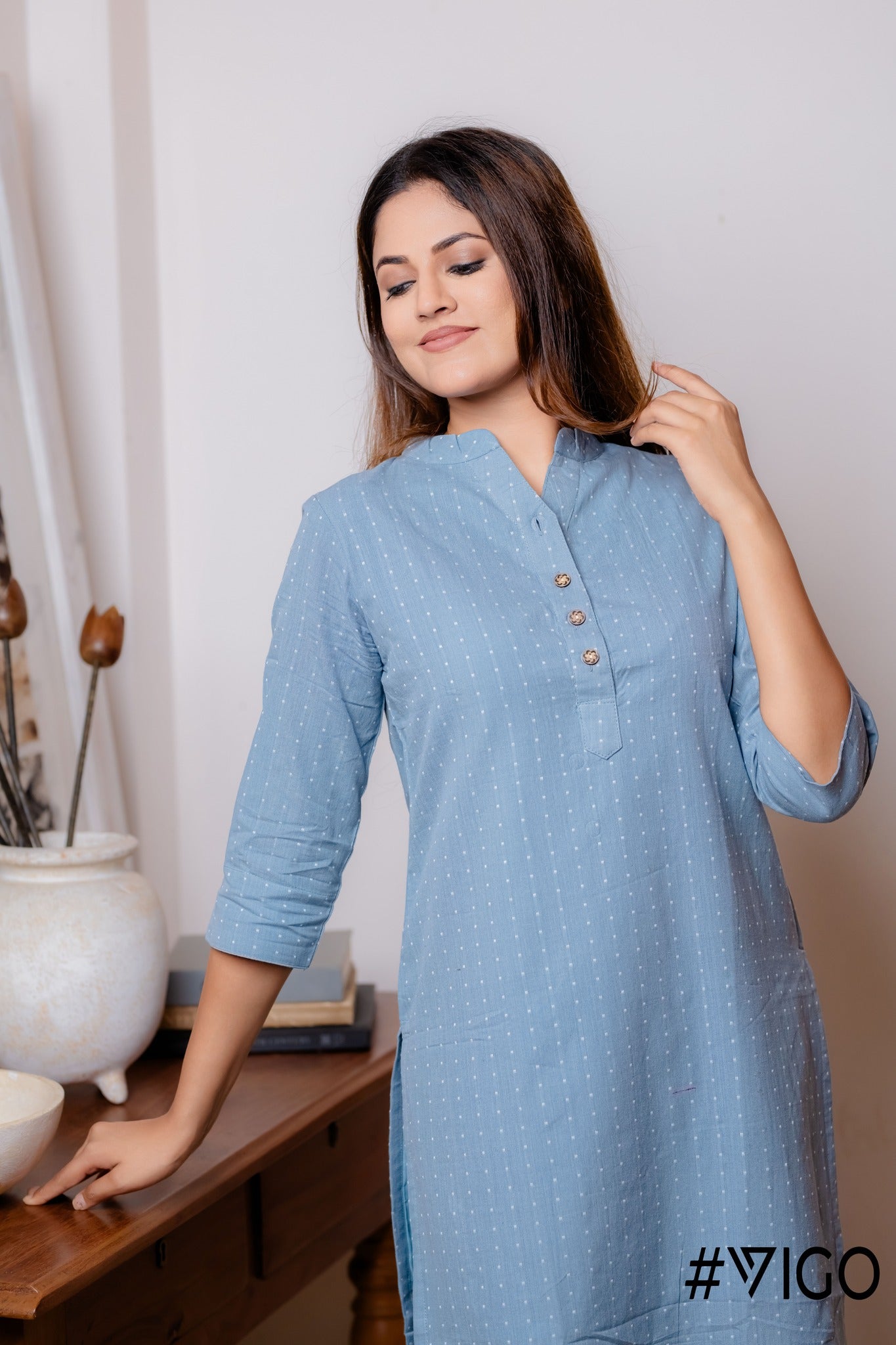 SKY MIST  PURE COTTON  CO-ORD SET
