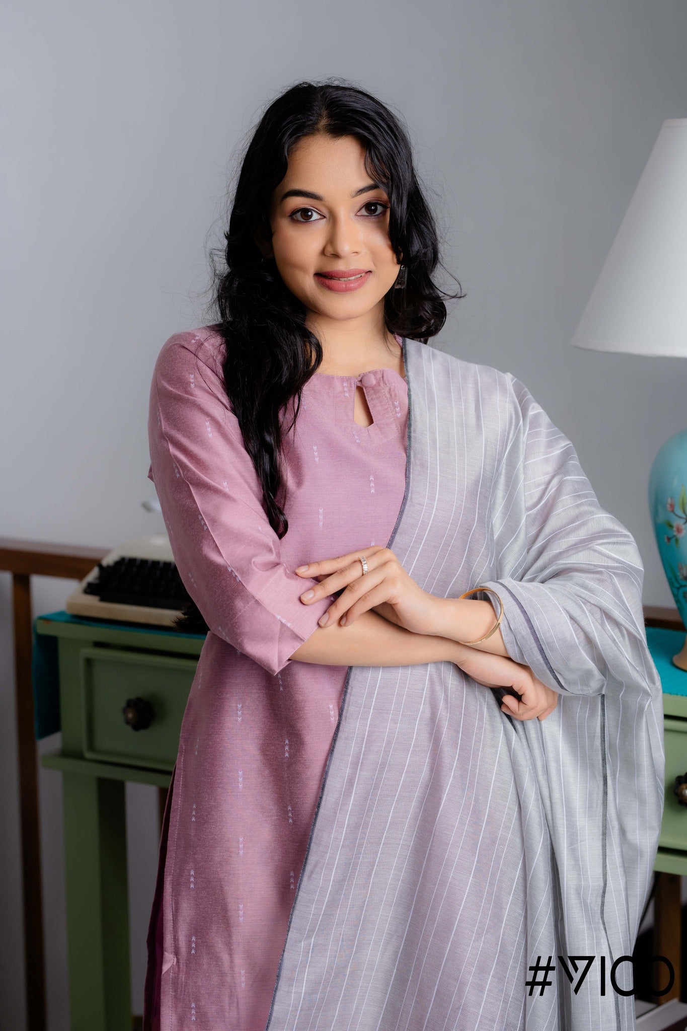 VIGO EVERYDAY ELEGANCE ONION PINK KURTA SET