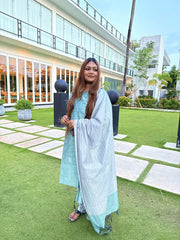 VIGO EVERYDAY ELEGANCE GREEN KURTA SET
