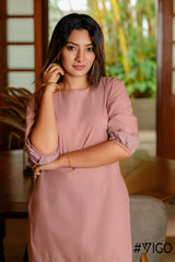 PINK COTTON EMBROIDERA DRESS