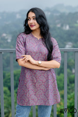 COTTON CLASSIC PINK SHORT KURTA