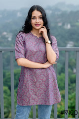 COTTON CLASSIC PINK SHORT KURTA