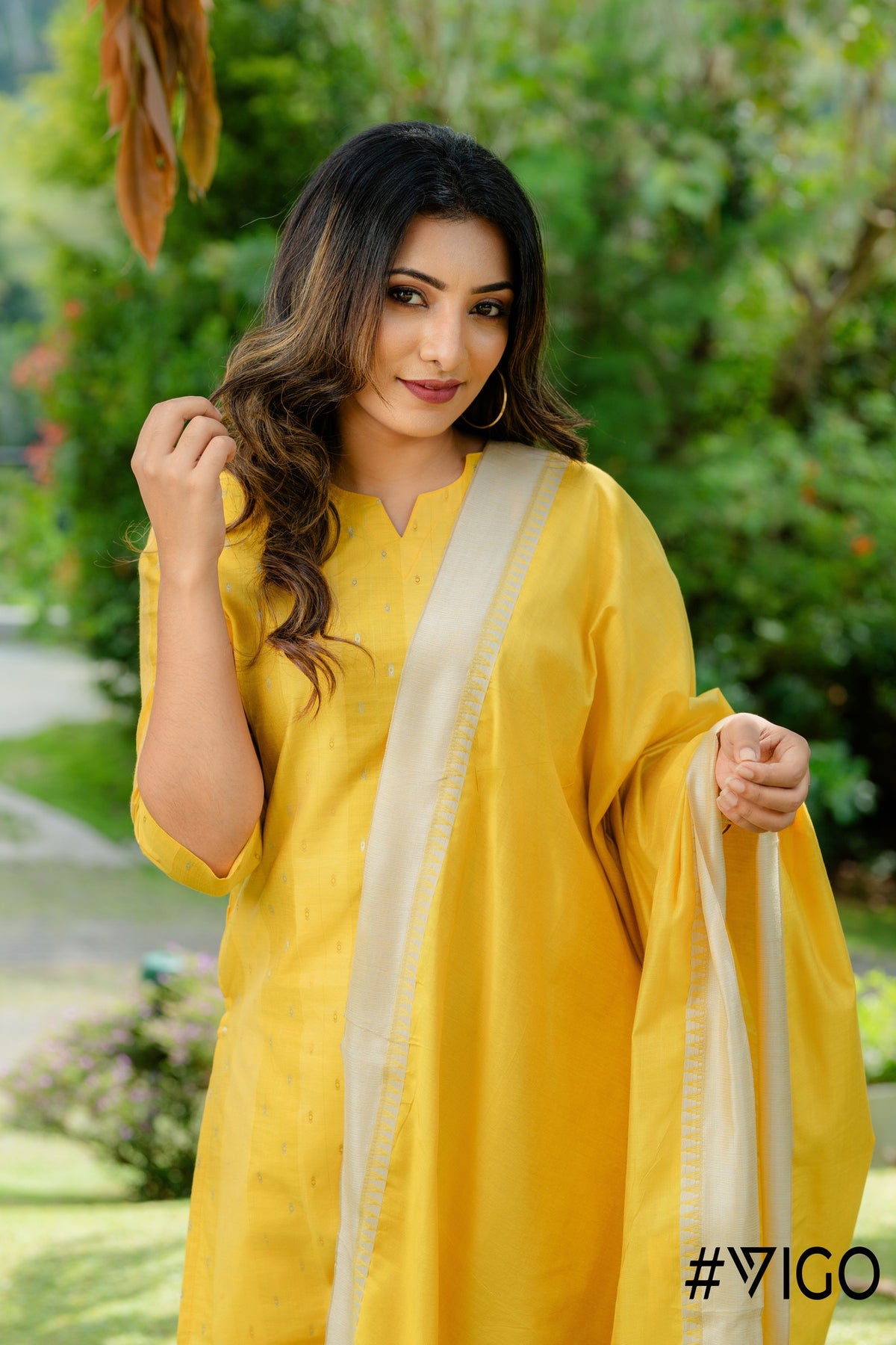 VIGO EVERYDAY ELEGANCE YELLOW KURTA SET