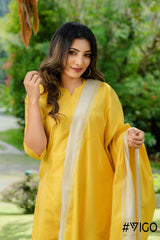 VIGO EVERYDAY ELEGANCE YELLOW KURTA SET