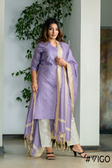 VIGO EVERYDAY ELEGANCE LAVENDER KURTA SET