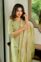 VIGO EVERYDAY ELEGANCE GREEN KURTA SET