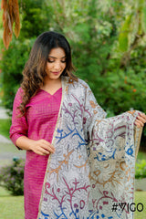 VIGO ETHNIC KALAMKARI MAGENTA CHARM KURTA SET