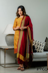 VIGO YELLOW ELEGANCE FULLY COTTON KURTA SET