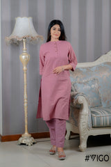 CHARM PURE PINK COTTON CO-ORD SET
