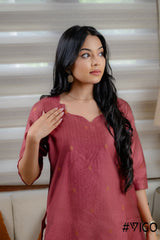 VIGO EVERYDAY ELEGANCE DUSTY PINK KURTA